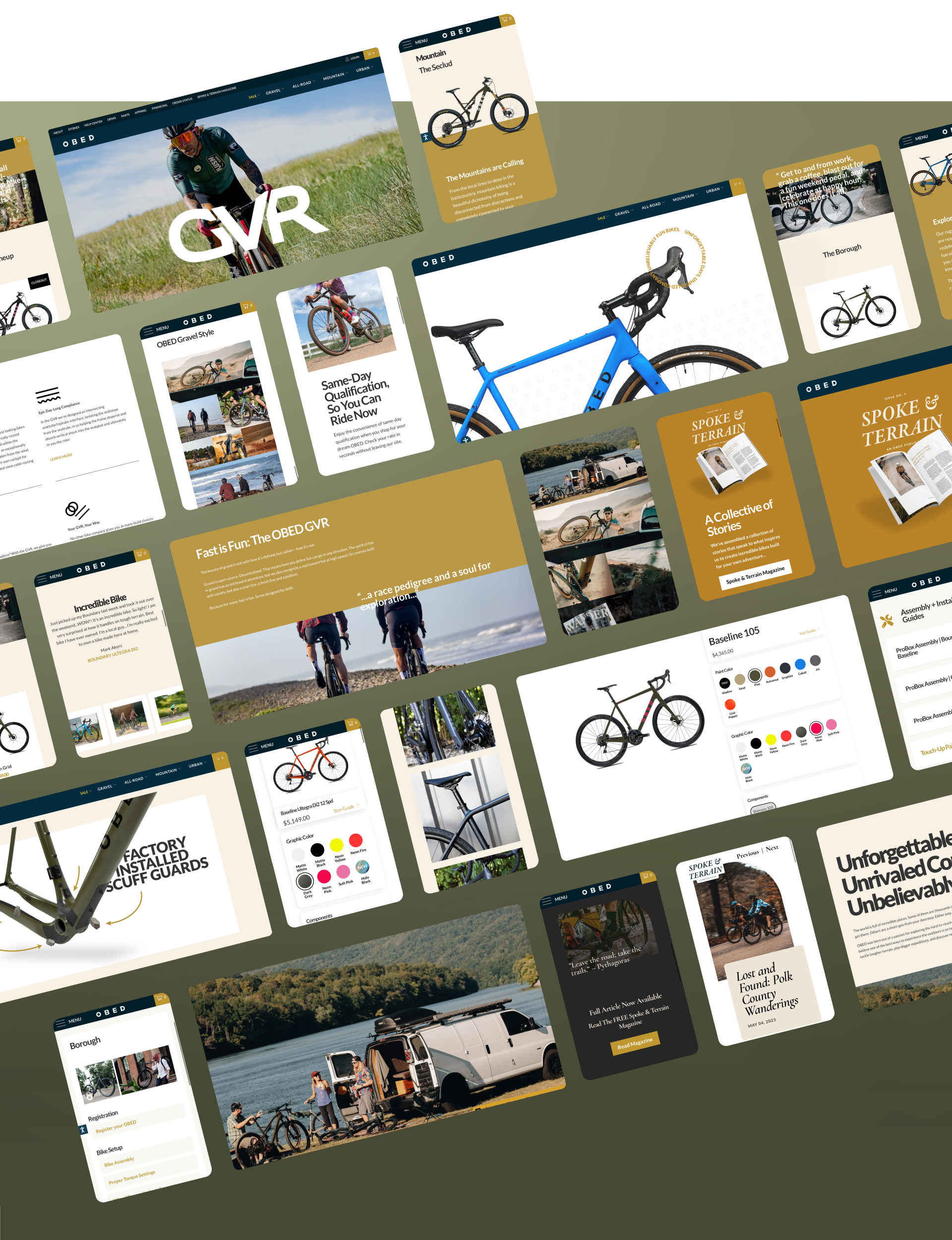 OBED Bike Website Samples